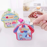 New metal piggy bank in hut and dress shape