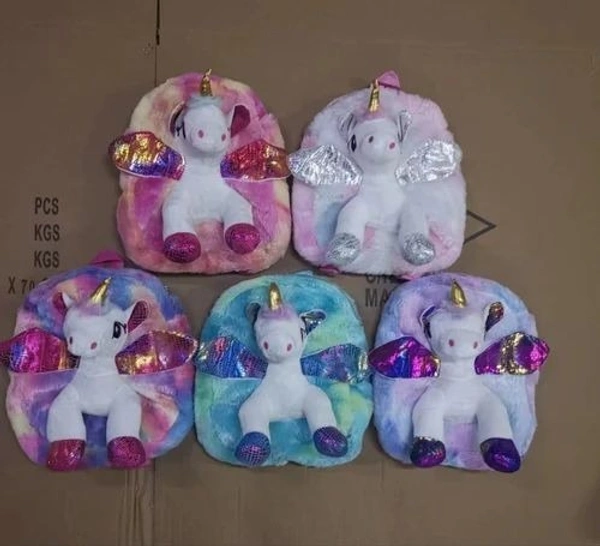 Unicorn toy fur bagpacks 12 inch
