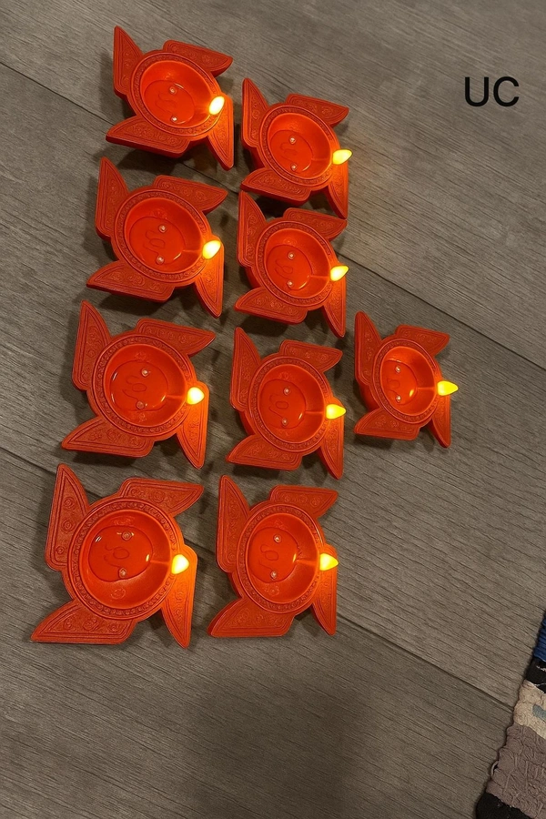 *Big Size Swastik Diya*    *Introducing the Water Sensor Diya 🪔🪔🪔*    Box: 8 piece packing 