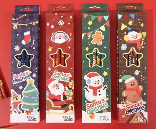 New Christmas pencil set of 12