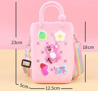 Silicone sling bag for kids 16*11 cm. Color random only