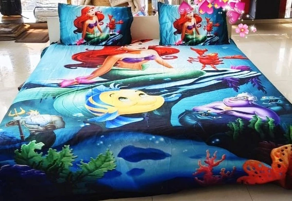 Premium quality Disney brand digital print Cotton materia kingsize bedsheets  Size 250*270 cms