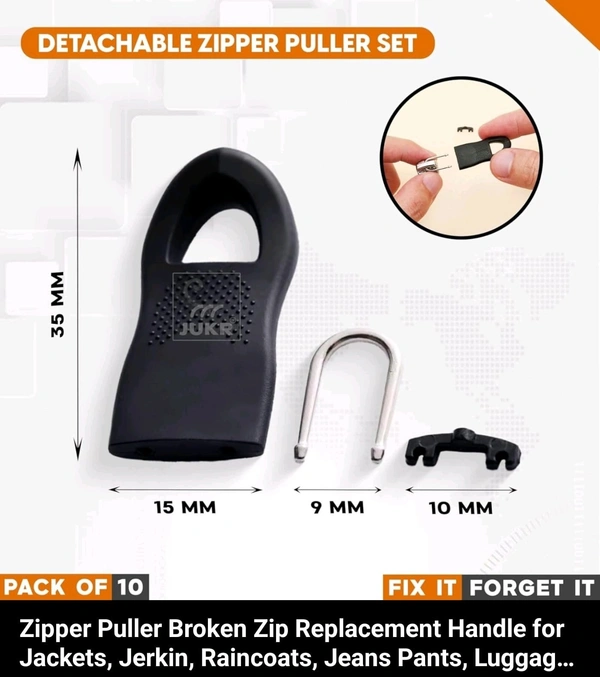New zipper puller lock packs of 12