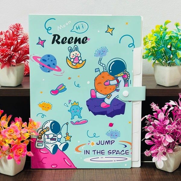 Space n unicorn piano folder Color random only