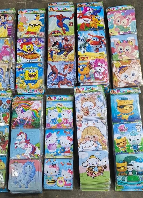 New puzzles in stock 3 puzzles in every card Back side coloring can be done packs of 12
