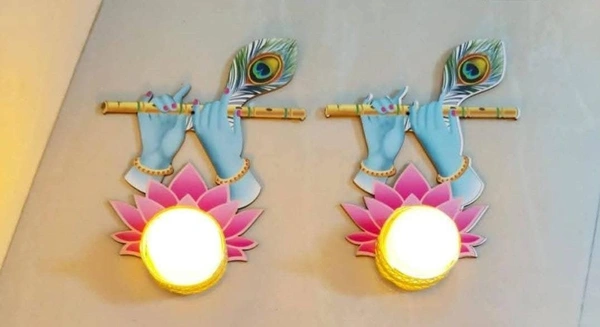 New tealight holders in mdf base 2 pcs Wax tealight included
