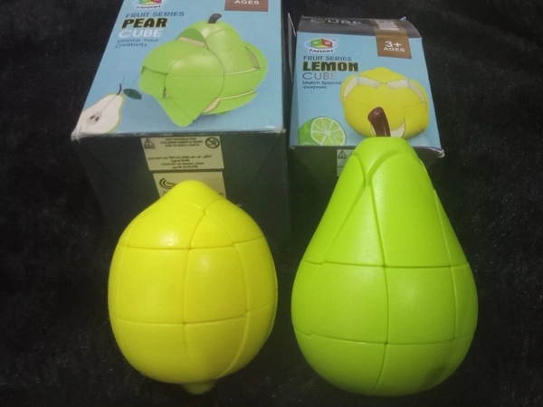 New cube in pear n lemon shape
