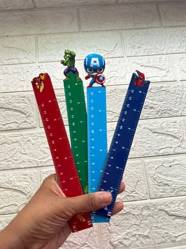 Wooden scale in avengers theme Buy set of 4 Design random only