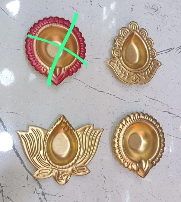 Metal diya in stock