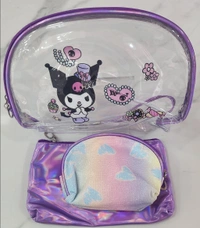 Kuromi or unicorn pouch set of 3 Premium quality