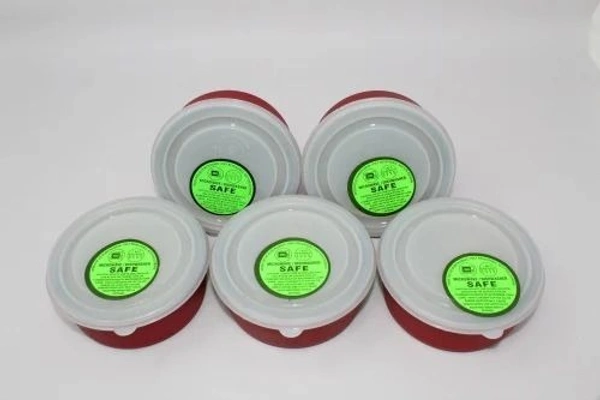 New microwave proof steel dibbi 300 ml/11 cms Premium quality