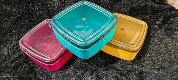 New plastic big square dibbi for kanjak packs of 12