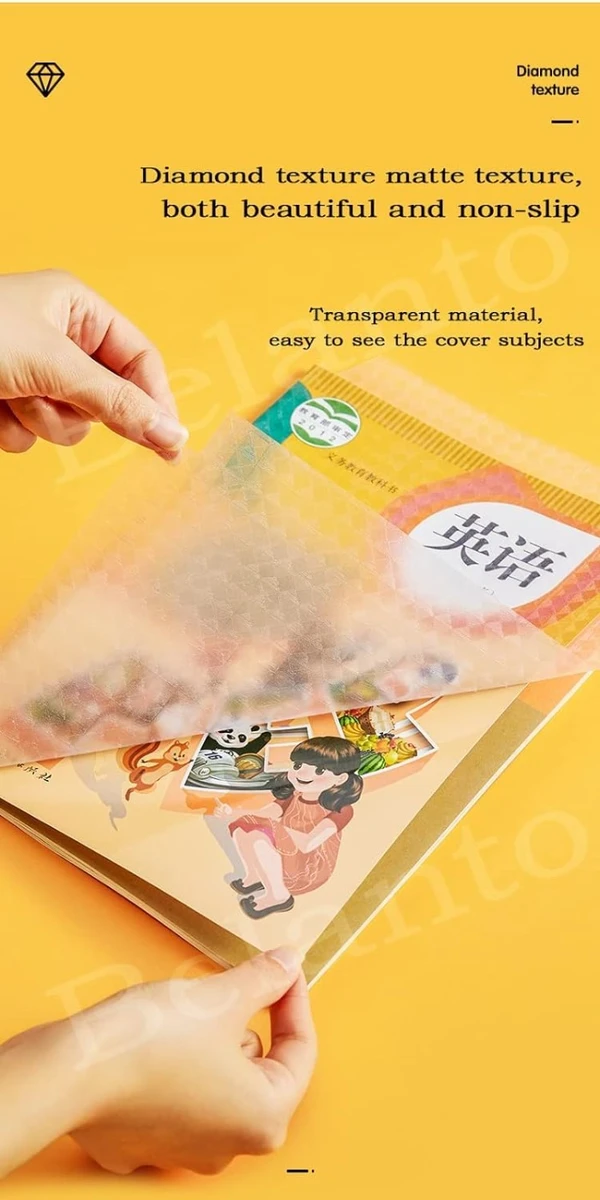 2 Set Paper Sticker Book Cover for Craft 30 Pcs, Waterproof School Textbook Protective Case Cover Can Be Cut Self-Adhesive (3 Sizes Book Cover 47 * 34, 43 * 30, 34 * 25cm) (Pack of 30)