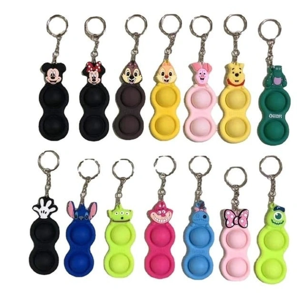 Disney theme decompression keychain fidget toys Premium quality pack of 12