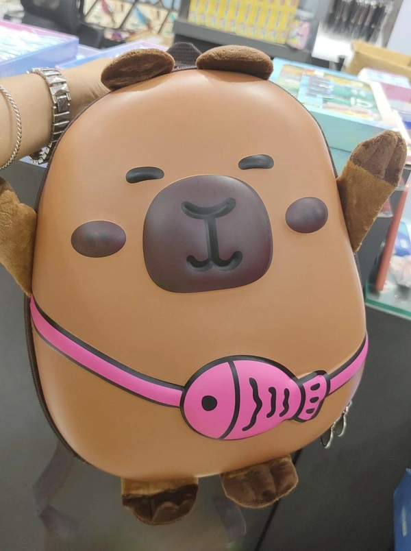 Cute capybara theme hardcase bagpacks Premium quality 12 inches plus