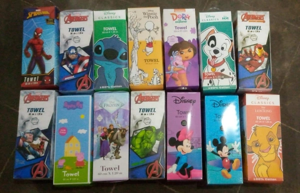 Disney kids towel 350 gsm 100 percent cotton 60*120 cms Premium quality