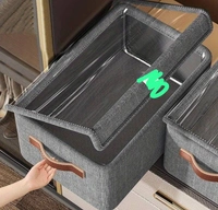 New 26 ltr foldable organizer with metal stand Now available with a transparent lid cover