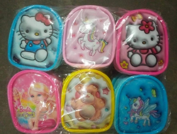 New premium quality keychain 3d pouches for kids