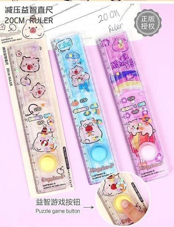 New capybara game ruler 20 cm scale