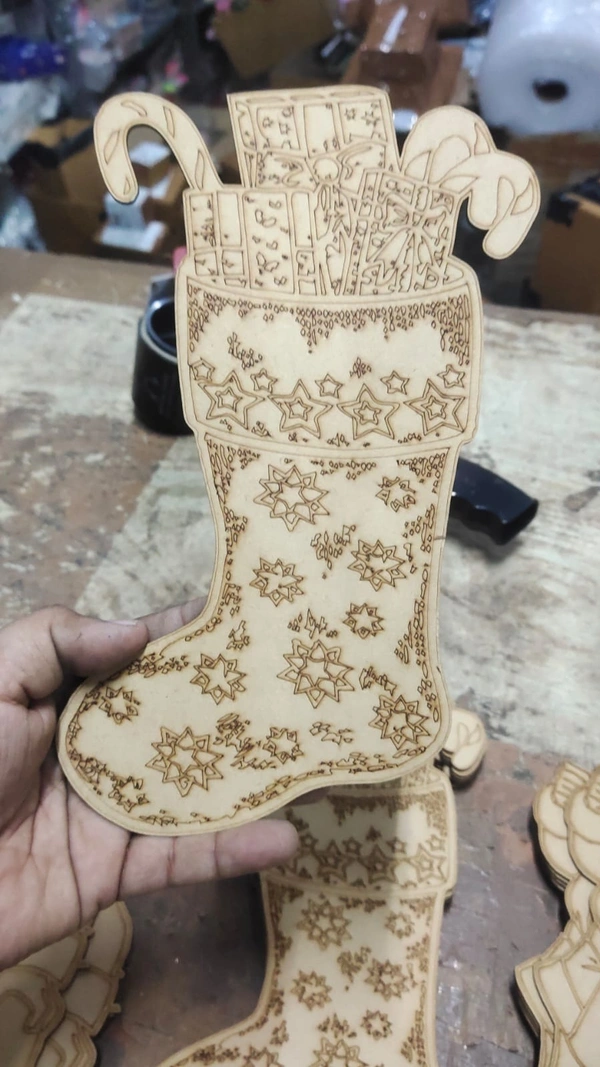 Only 3-3 pc left in each design Mdf diy cutouts for Christmas