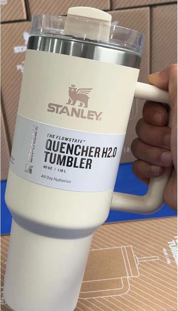 Imported stanley Printed tumblers 1200 ml in solid colours - Buttermilk