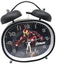 Avengers theme premium quality metal alarm clock.