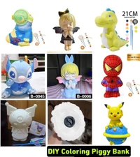 Diy coloring piggy bank