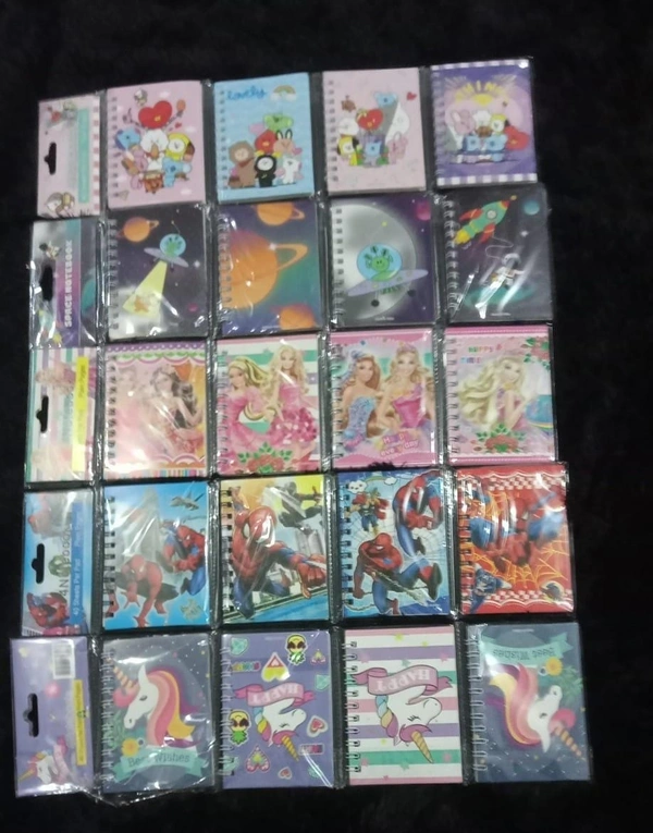 Mini spiral diaries. Design random only girl or boy choice possible