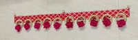 New rose bandanwar with hangings Color random