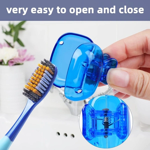 Toothbrush head protector clip pack of 12