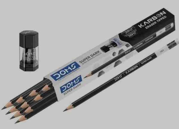 New doms karbon pencil Pack of 10 pencil plus 1 sharpener free