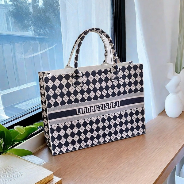 FELT PRINTED LADIES HAND BAG WITH ZIPPER 5 PRINTS AVAILABLE