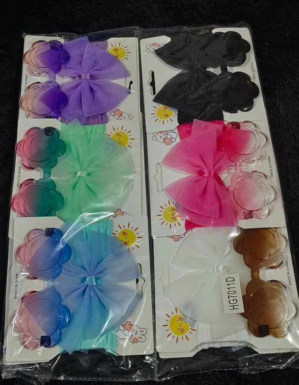 Goggles hair softband combo Premium quality. No color choice possible in bulk