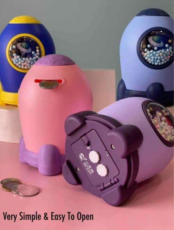 Digital code space theme piggy banks.. Super quality Blister box packing