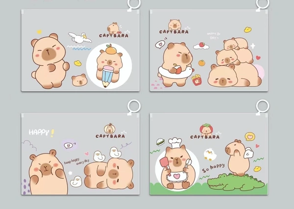 New A5 folder added in kuromi n capybara theme Character choice possible color random only