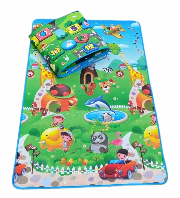  Play Mat For Baby & Kids Large Size, Baby Carpet, Play Mat Crawling Baby,Double Sided Water Proof Baby Mat (Extra Large Size-6 Feet X 4 Feet, Different Colour), Multicolor,1 Count