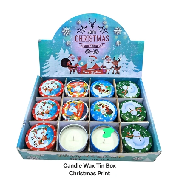 New tin candles in christmas theme 