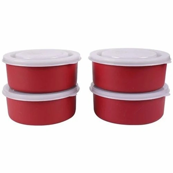 New microwave proof steel dibbi 300 ml/11 cms Premium quality