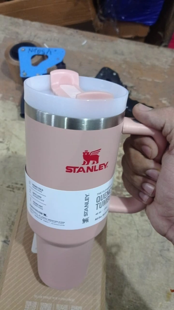Imported stanley Printed tumblers 1200 ml in solid colours - Pink