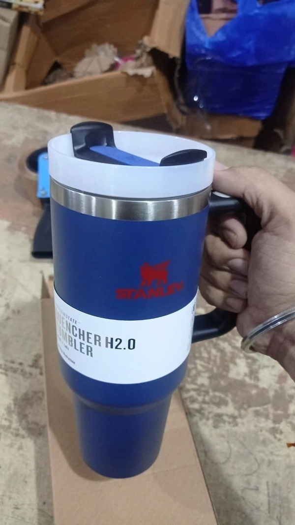 Imported stanley Printed tumblers 1200 ml in solid colours - Navy Blue