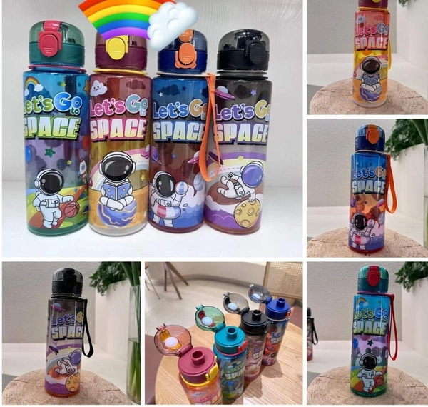 500 ml sipper bottle In space theme available Plastic food grade material