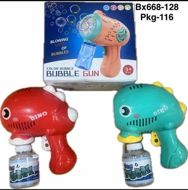 Colored bubble gun Battery operated  (not included)