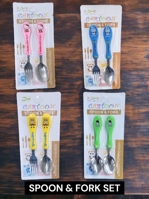 Spoon n fork set. Design mix random only