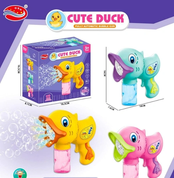 New duck theme bubble gun Battery operated (not included)