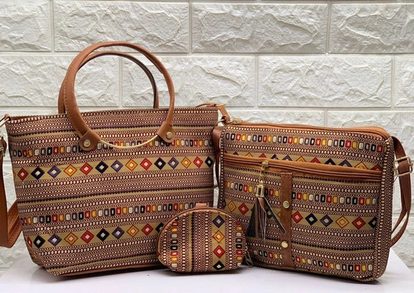Rajasthani print bag combo of 3 pcs