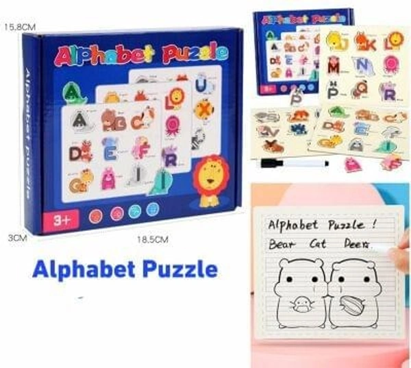 Alphabet puzzle on animals.
