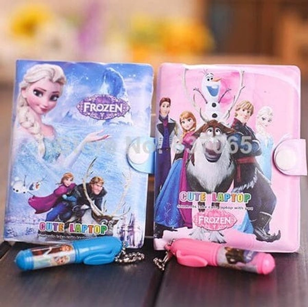 Mini Diary with Pen Dino, peppa pig, unicorn, frozen available