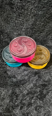 New plastic round big dibbi for kanjak packs of 12