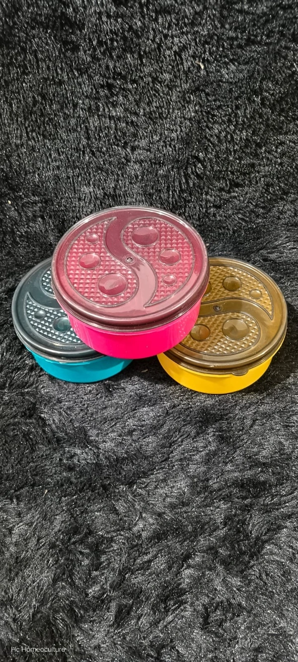 New plastic round big dibbi for kanjak packs of 12