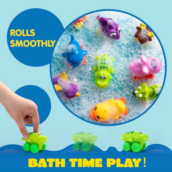 Small Cars, Soft Rubber Car Set Toy, Baby Mini Vehicles, Bath Toy Car for Boys and Girls,Summer Beach and Pool Activity Gift, Party Favors for Kids, Easter Basket Stuffers box of 24 pcs 
